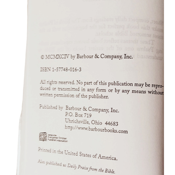 365 Days of Wisdom Devotional Book Encouragement Daily Inspiration from Psalms - Picture 10 of 12